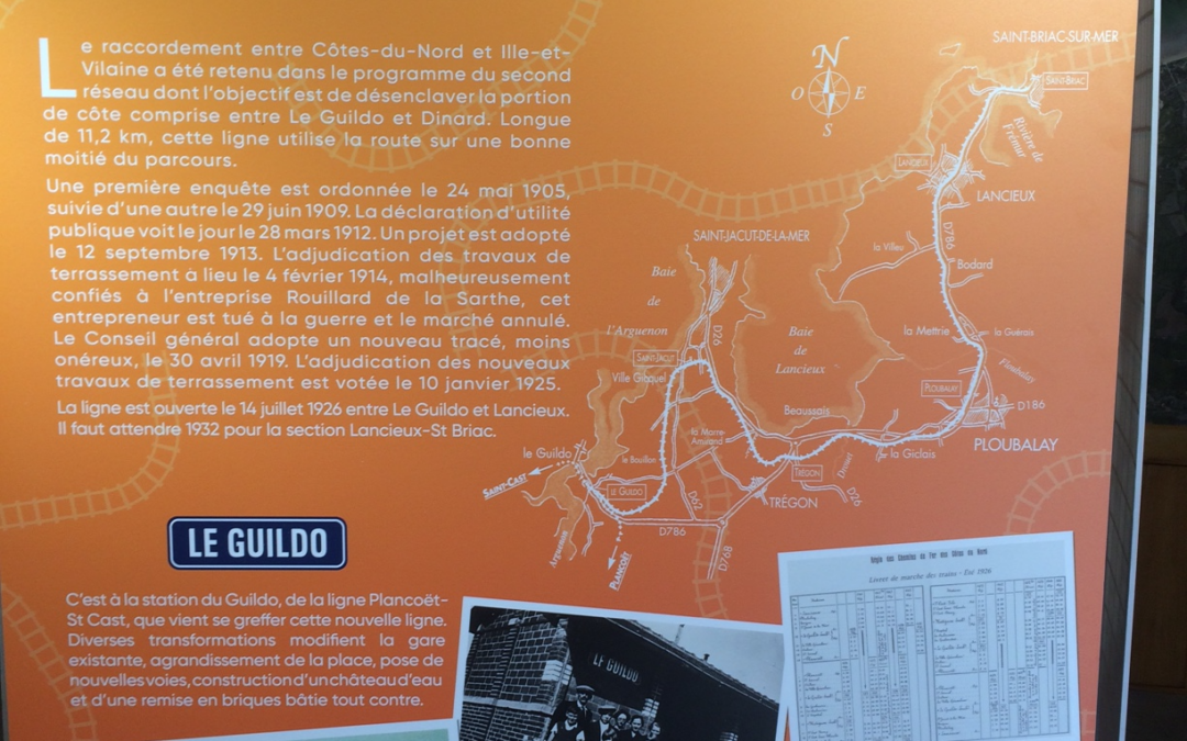 Exposition sur l’histoire du « Chemin de fer de la Côte d’Émeraude »