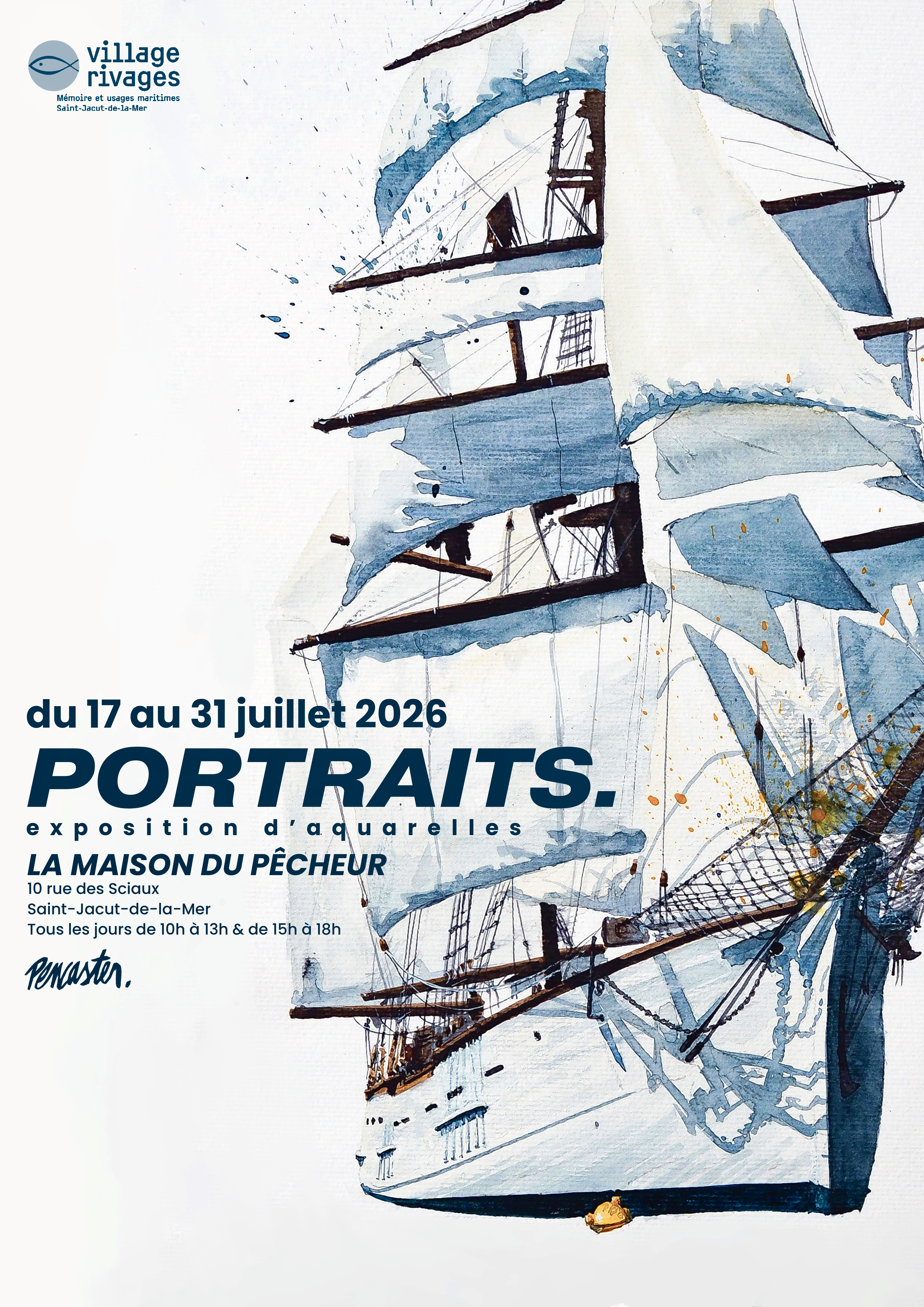 Pencaster expose à la Maison du pêcheur